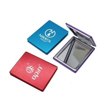 方型鋁製雙面化妝鏡H_0